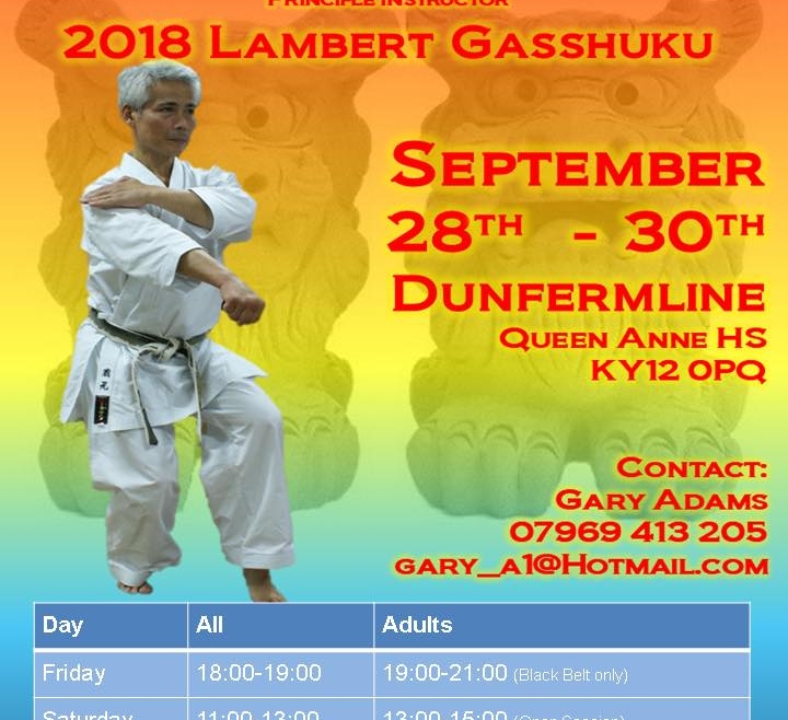 Sensei Kuramoto – 2018 Lambert Gasshuku