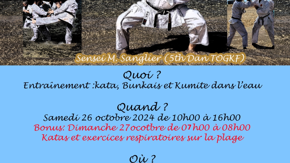 Karate day on the beach